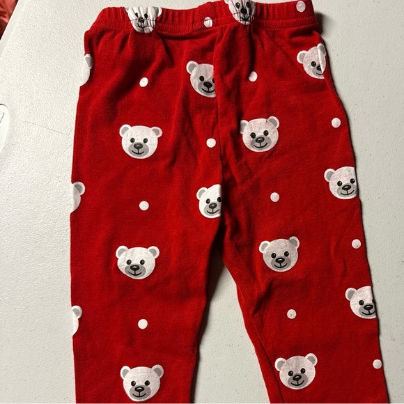 Red Polar Bear Kids Holiday Pajamas - Picture 5 of 7